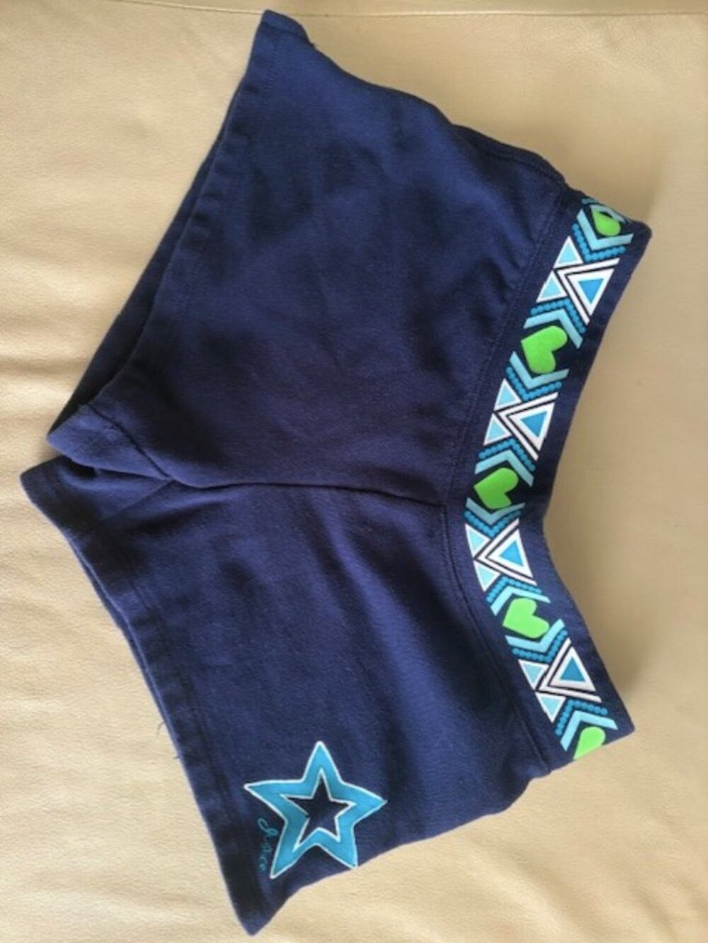 Navy Blue Shorts from Justice with Start Decal